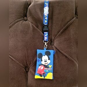 New!Disney Yellow and Blue Bags with Mickey Mouse Design